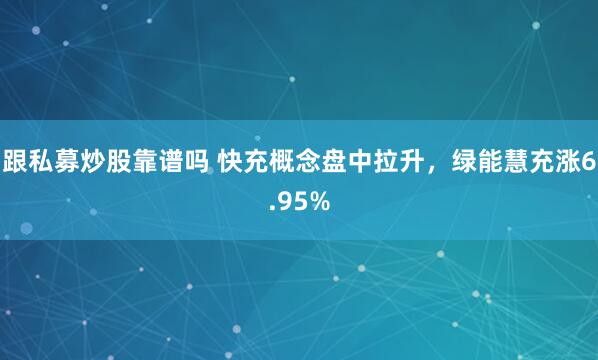 跟私募炒股靠谱吗 快充概念盘中拉升，绿能慧充涨6.95%